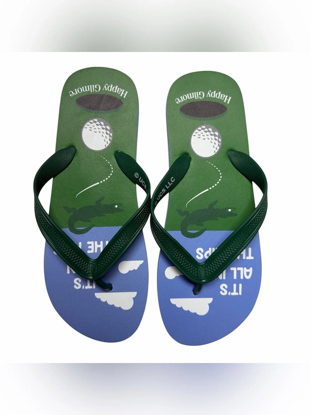 Happy Gilmore Officially Licensed Flip-Flops Men’s Adult Size 9 / 10 New